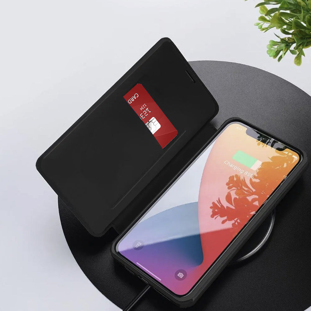 Custodia per Xiaomi Redmi Note 10 Pro Max / Note 10 Pro, Techsuit, Magskin Book, Nera