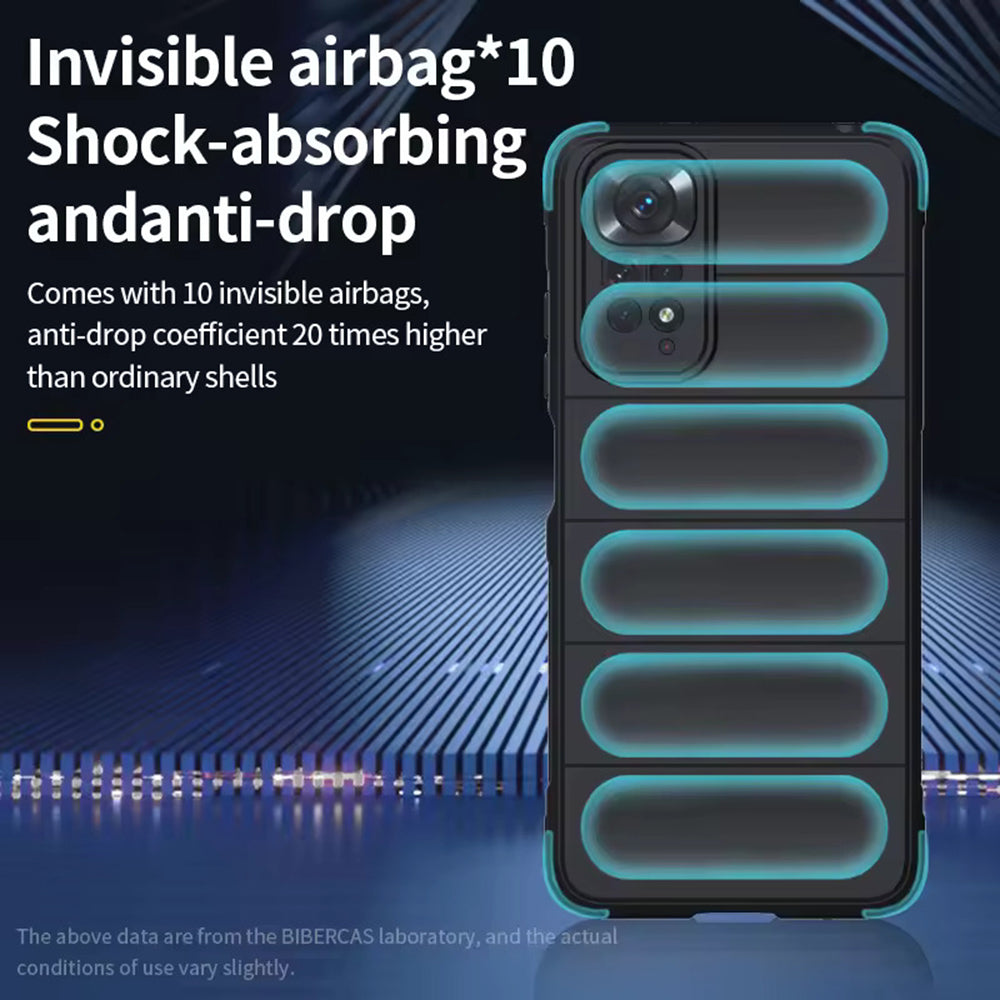 Custodia per Xiaomi Redmi Note 11S / Note 11, Techsuit, Magic Shield, Nera