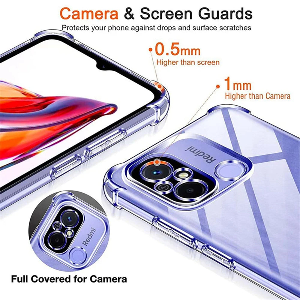 Custodia per Xiaomi Redmi Note 12 Pro 4G / Note 11 Pro 5G / Note 11 Pro, Techsuit, Shockproof Clear, Trasparente