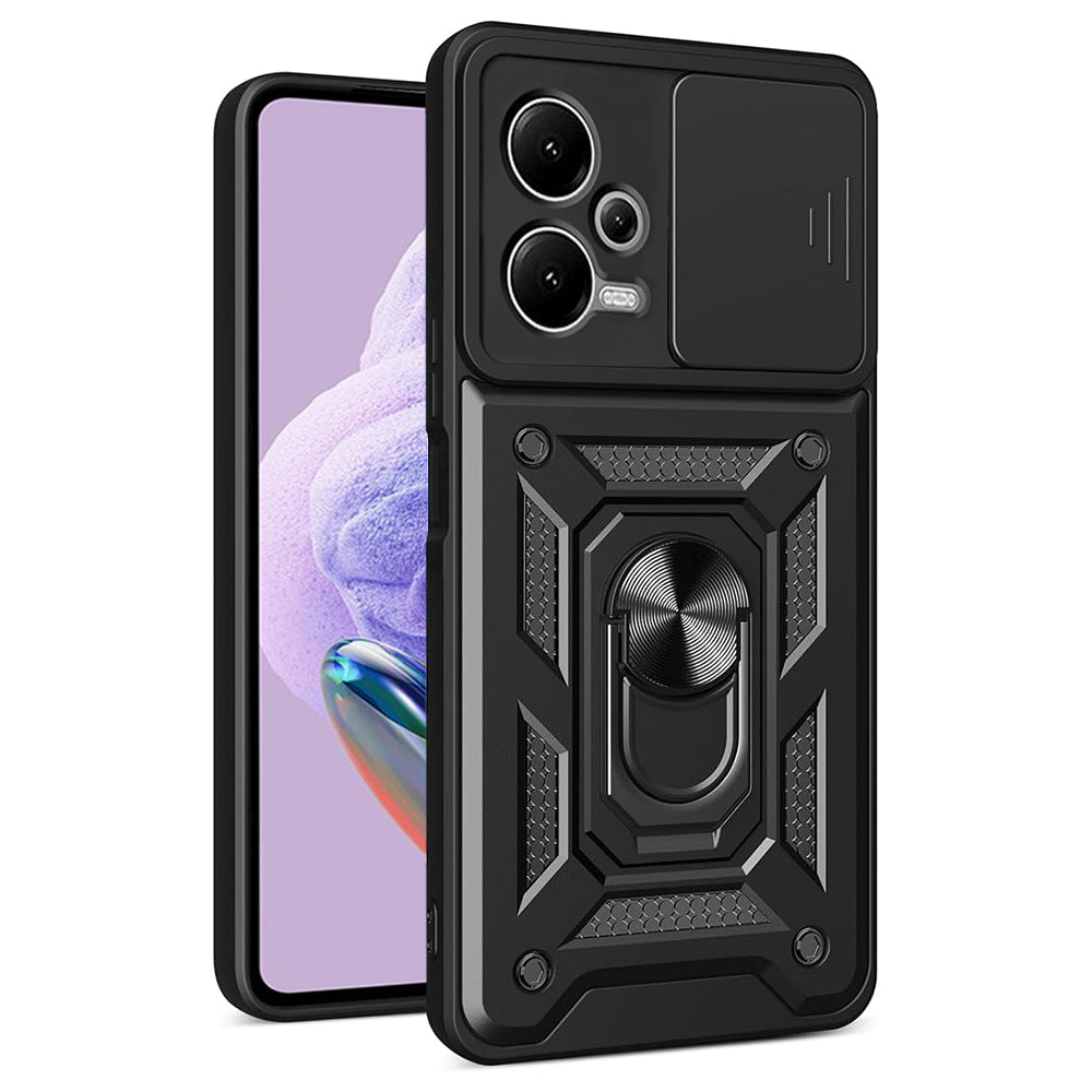Custodia per Xiaomi Redmi Note 12 Pro+, Techsuit, CamShield, Nera