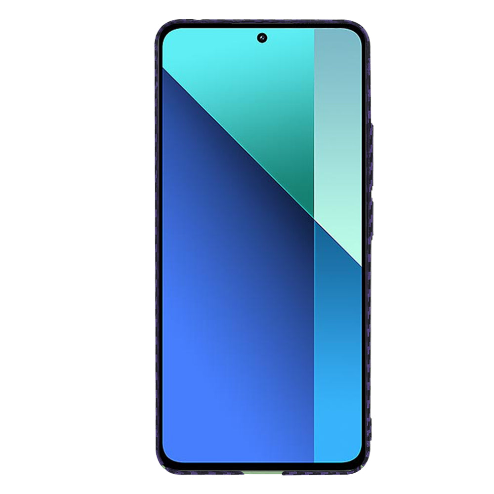 Custodia per Xiaomi Redmi Note 13 4G, Techsuit, Carbonite FiberShell, Viola
