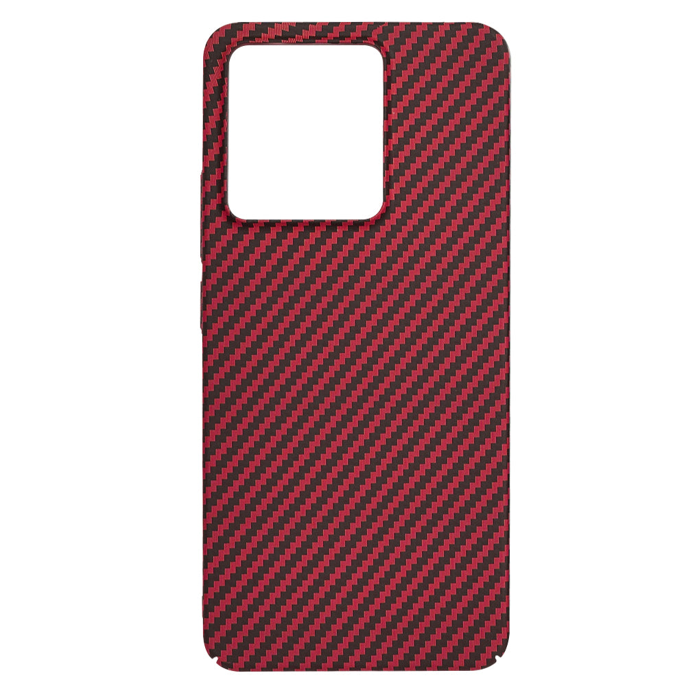 Custodia per Xiaomi Redmi Note 13 4G, Techsuit, Carbonite FiberShell, Rossa