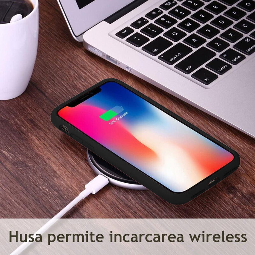Custodia per Xiaomi Redmi Note 13 4G, Techsuit, Soft Edge, Nera
