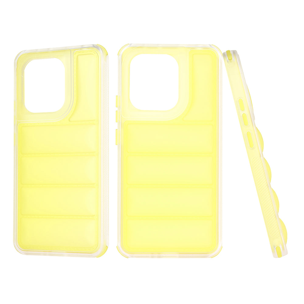Custodia per Xiaomi Redmi Note 13 4G, Techsuit, Wave Shield, Gialla
