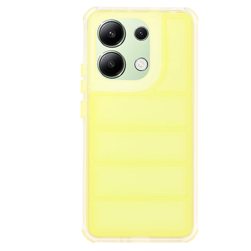 Custodia per Xiaomi Redmi Note 13 4G, Techsuit, Wave Shield, Gialla