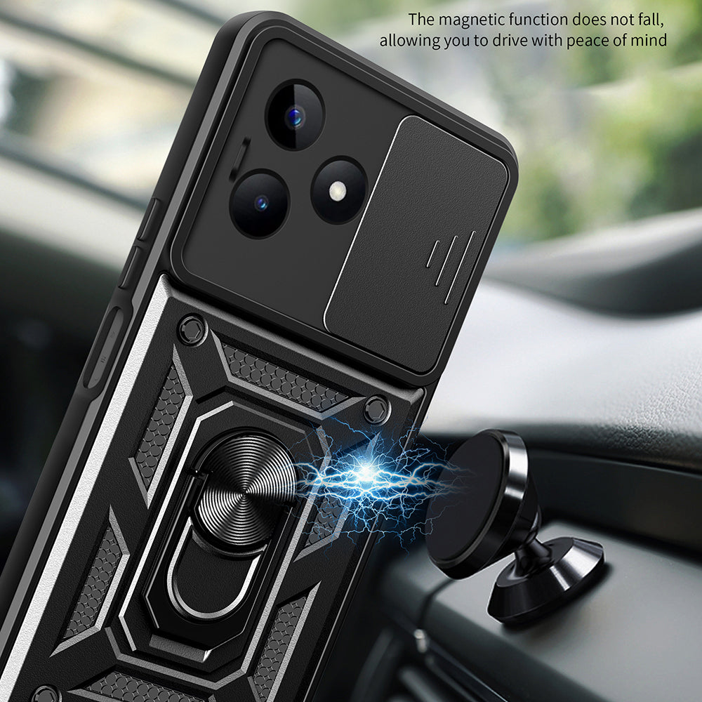 Custodia per Xiaomi Redmi Note 13 5G, Techsuit, CamShield, Nera