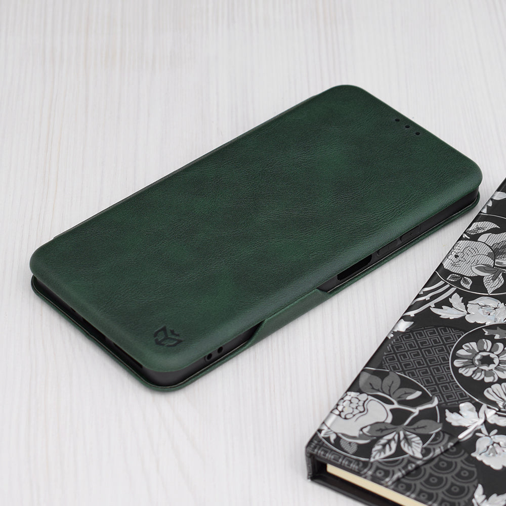 Custodia per Xiaomi Redmi Note 13 5G, Techsuit, Safe Wallet Plus, Verde