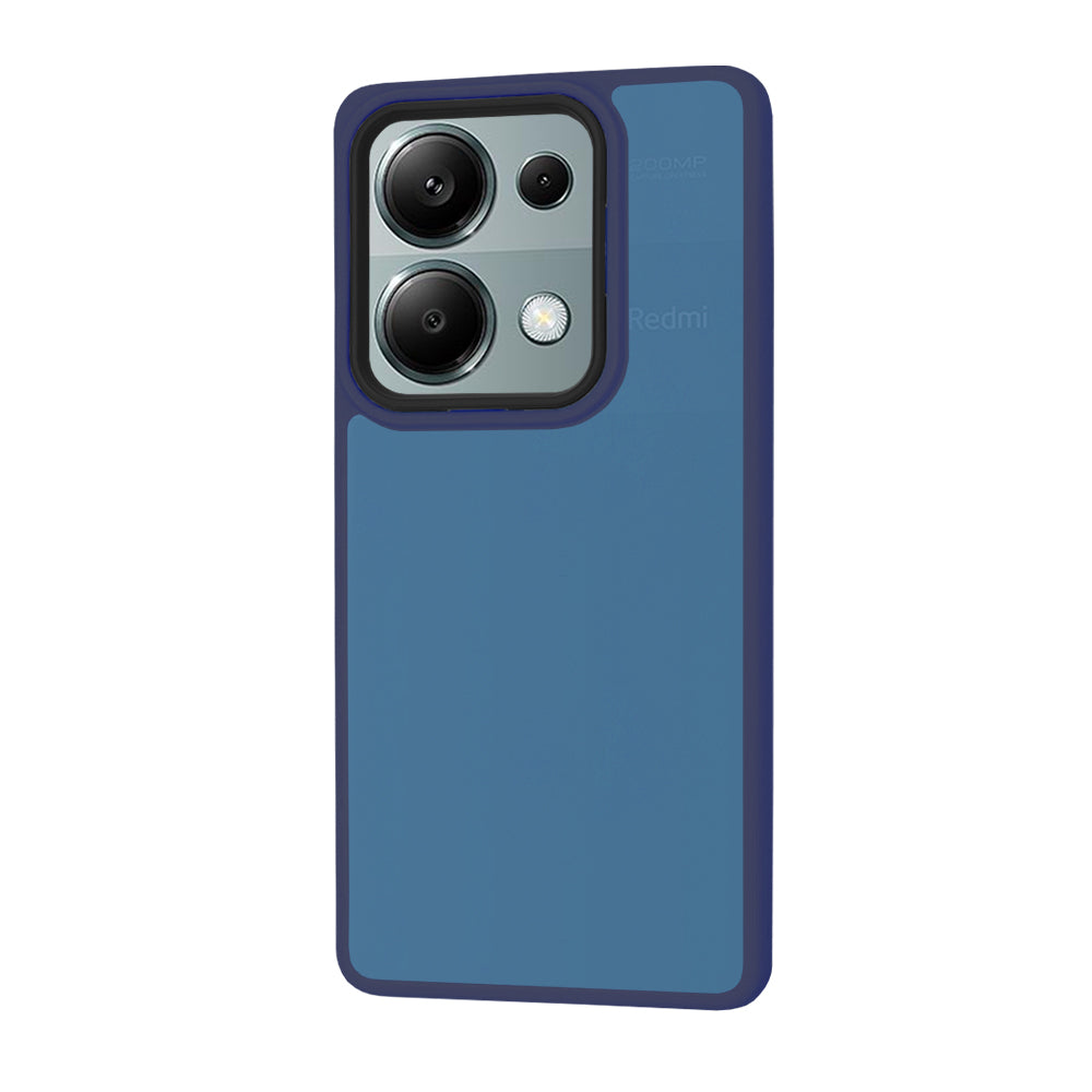 Custodia per Xiaomi Redmi Note 13 Pro 4G / Poco M6 Pro 4G, Techsuit, HaloFrost, Blu scuro