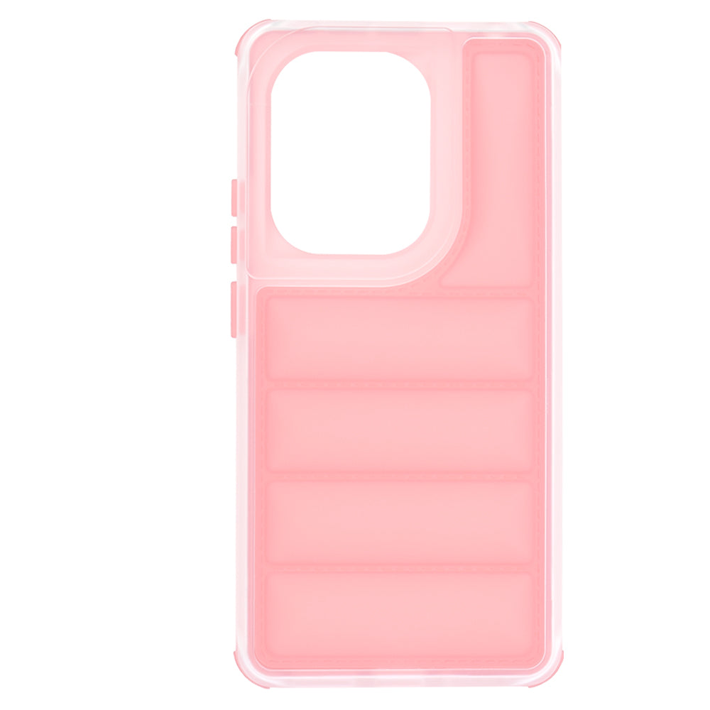 Custodia per Xiaomi Redmi Note 13 Pro 4G / Poco M6 Pro 4G, Techsuit, Wave Shield, Rosa