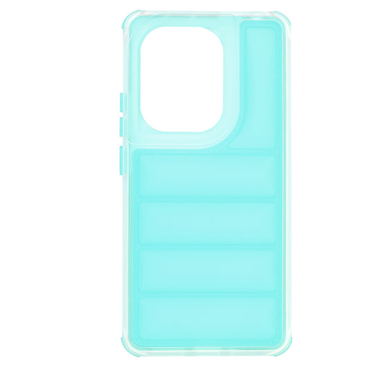Custodia per Xiaomi Redmi Note 13 Pro 4G / Poco M6 Pro 4G, Techsuit, Wave Shield, Turchese