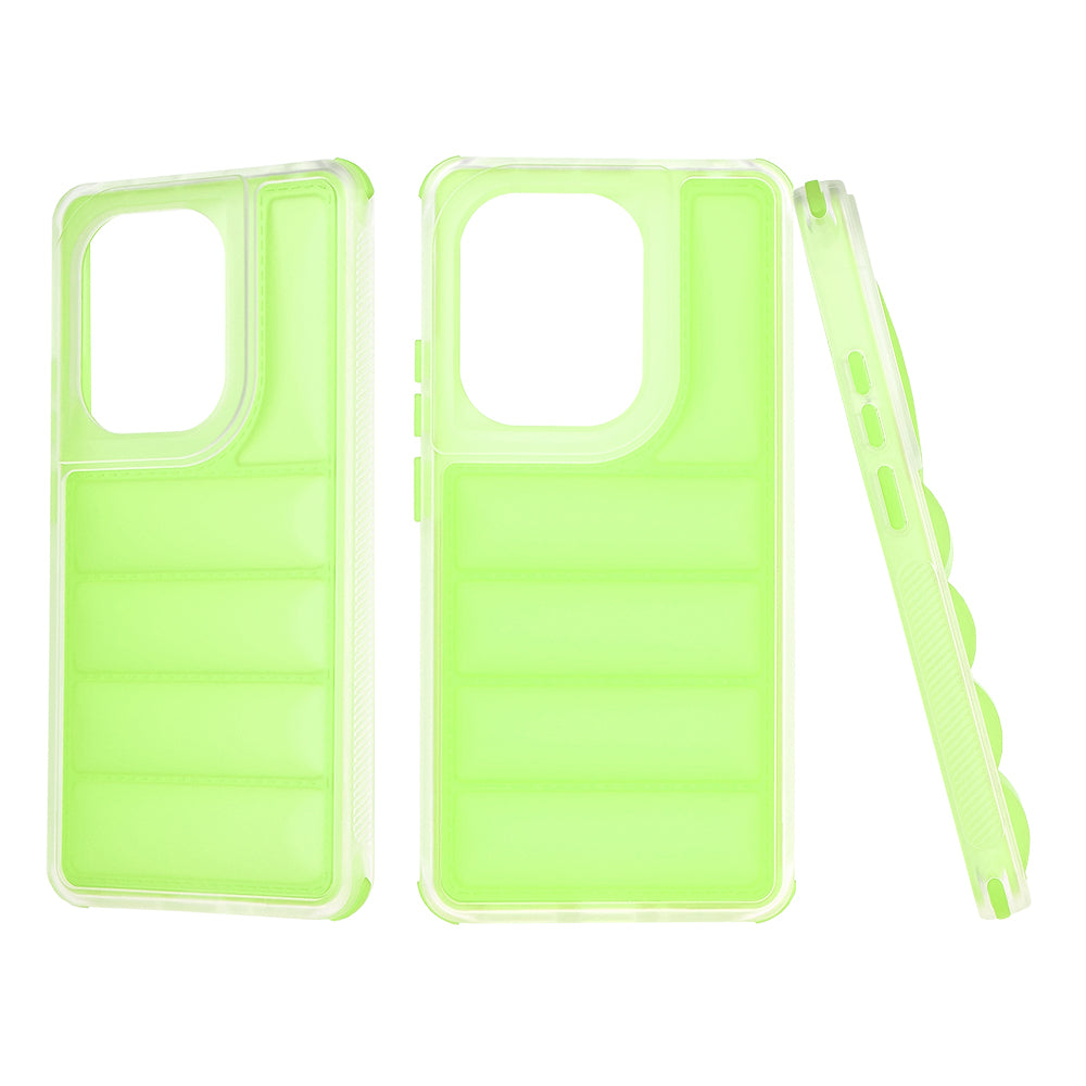 Custodia per Xiaomi Redmi Note 13 Pro 4G / Poco M6 Pro 4G, Techsuit, Wave Shield, Verde