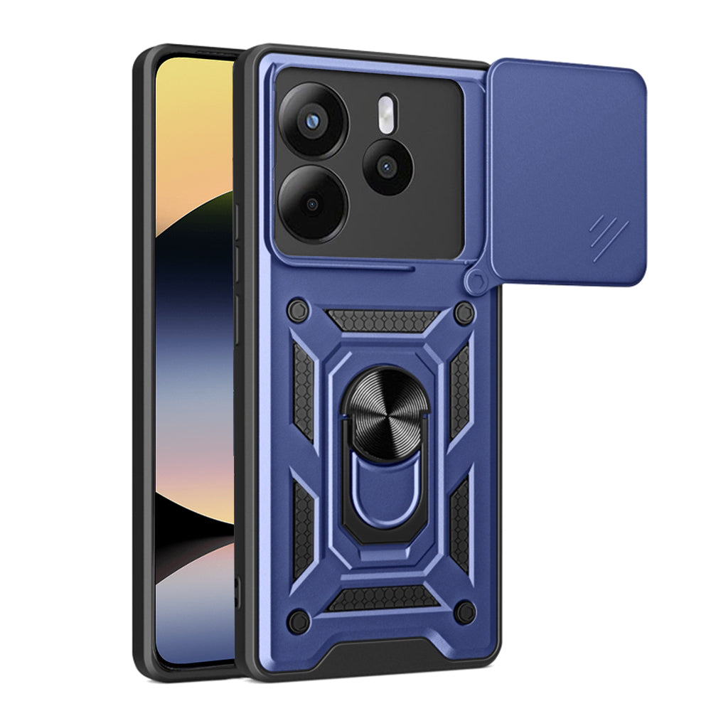 Custodia per Xiaomi Redmi Note 14 4G (Regionale), Techsuit, CamShield, Blu