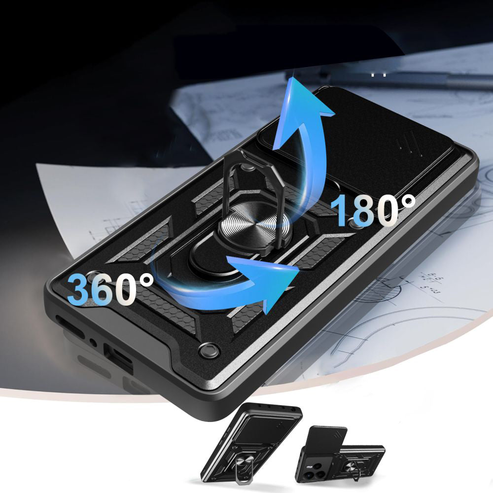 Custodia per Xiaomi Redmi Note 14 4G (Regionale), Techsuit, CamShield, Blu