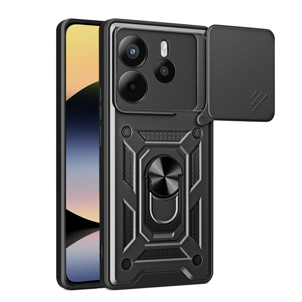 Custodia per Xiaomi Redmi Note 14 4G (Regionale), Techsuit, CamShield, Nera