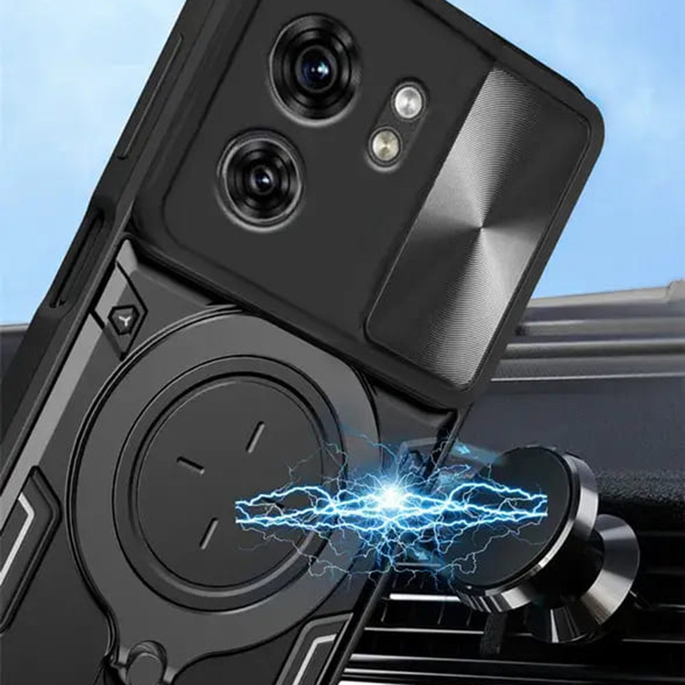 Custodia per Xiaomi Redmi Note 14 4G (Standard), Techsuit, CamGuard Pro, Nera