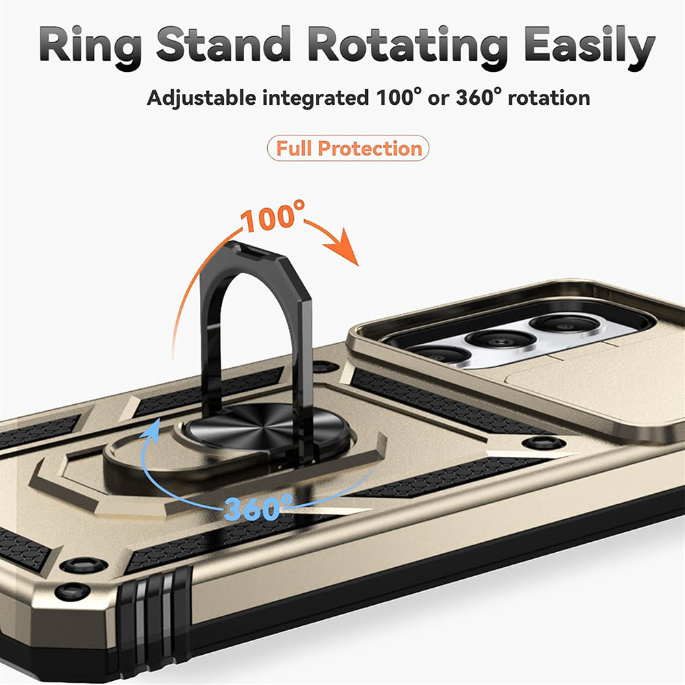 Custodia per Xiaomi Redmi Note 14 4G (Standard), Techsuit, CamShield, Oro