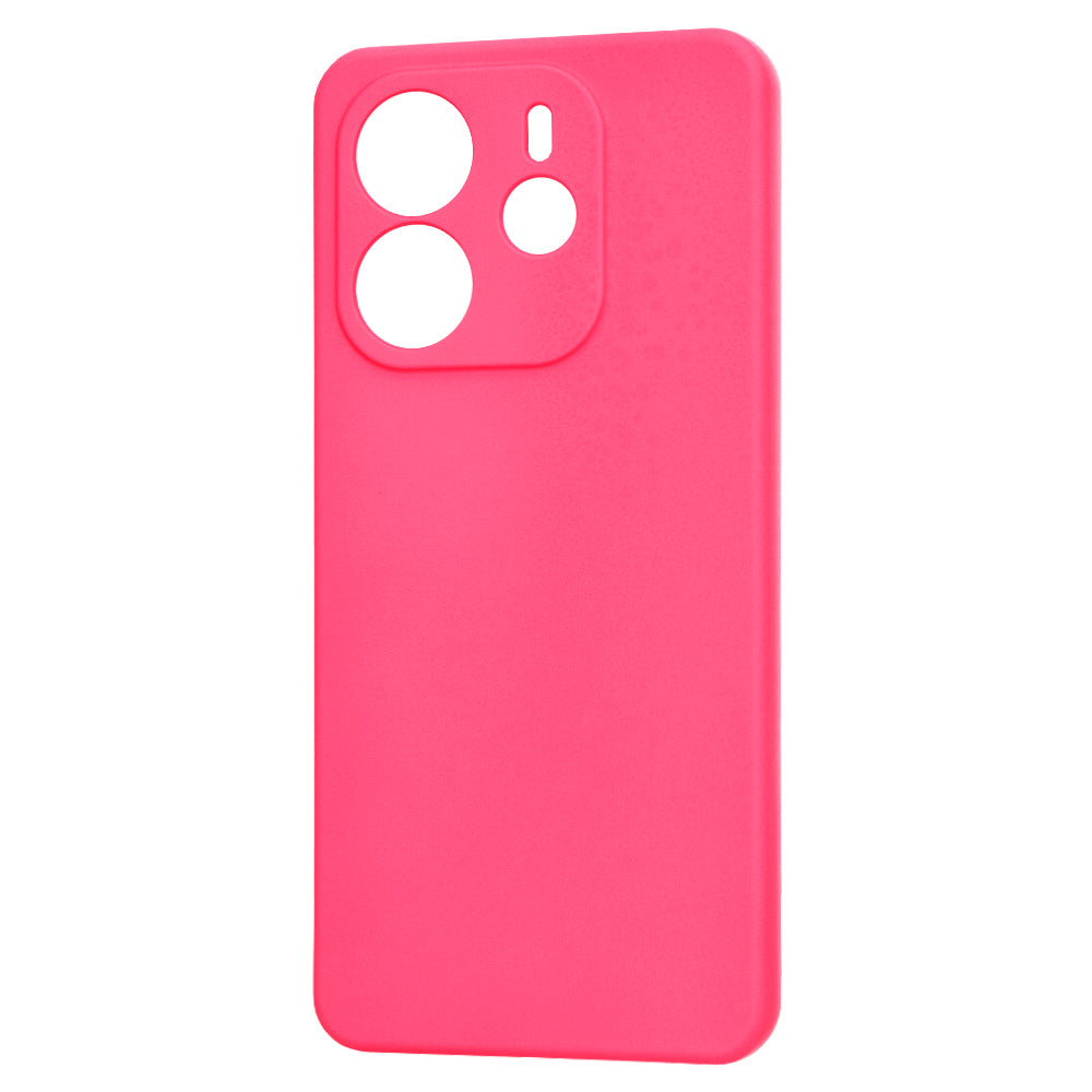 Custodia per Xiaomi Redmi Note 14 4G (Standard), Techsuit, SoftFlex, Rosa Scuro