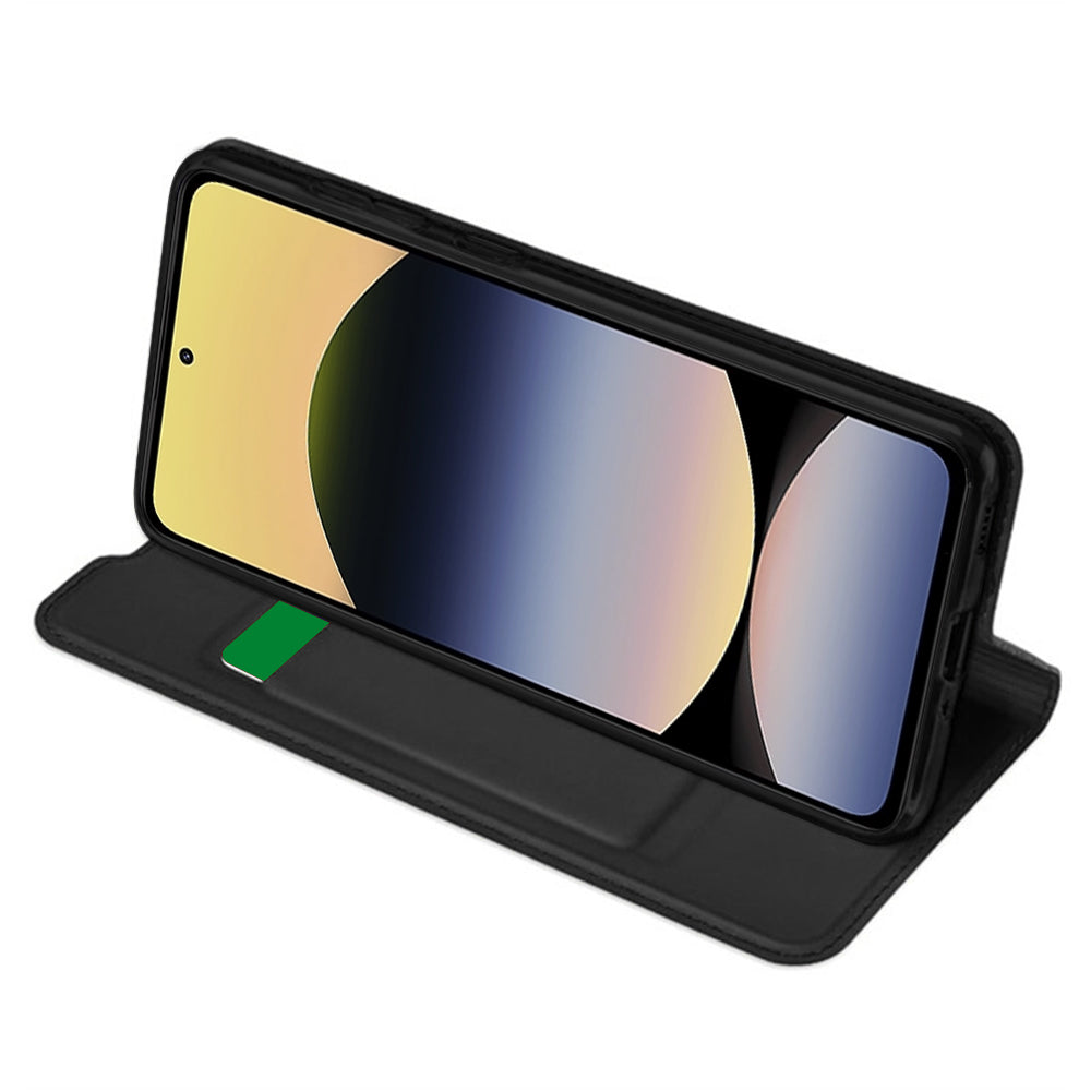 Custodia per Xiaomi Redmi Note 14 5G, Techsuit, Magskin Book, Nera