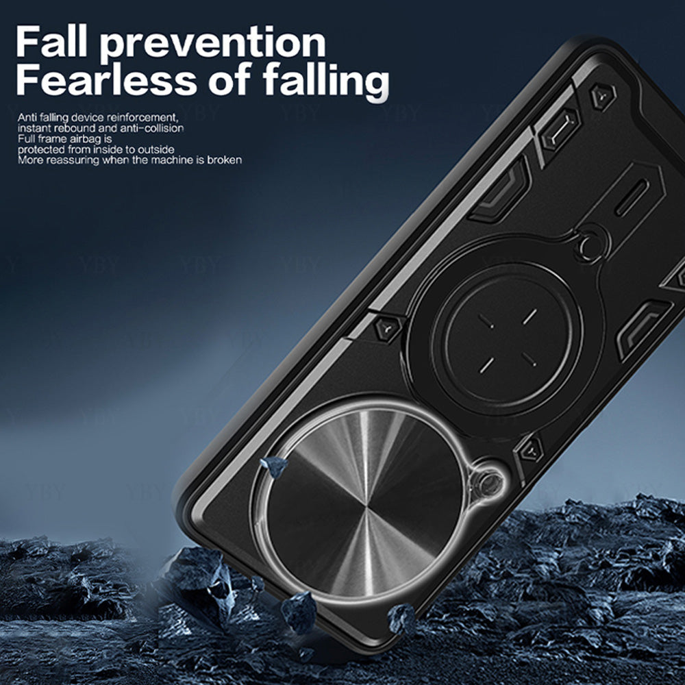 Custodia per Xiaomi Redmi Note 14 Pro 4G, Techsuit, CamGuard Pro, Nera