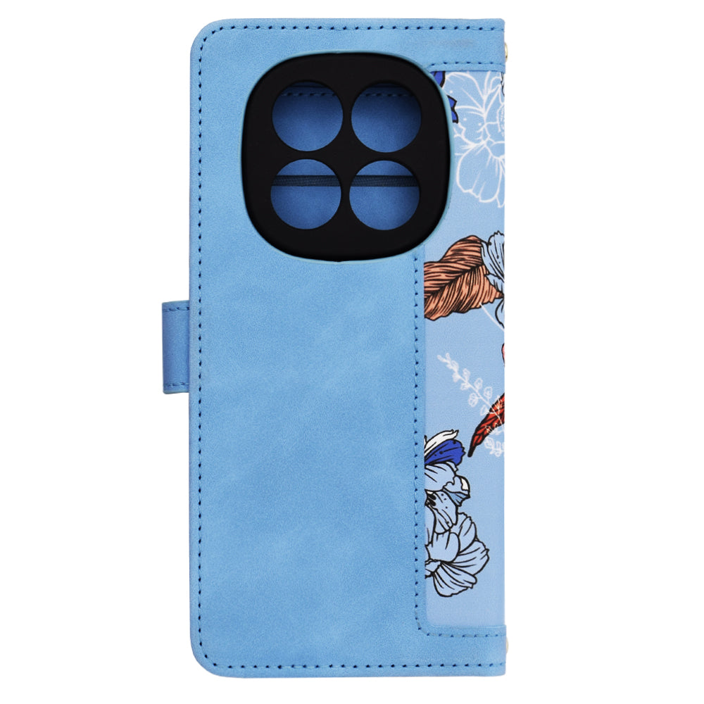 Custodia per Xiaomi Redmi Note 14 Pro 4G, Techsuit, FlipCraft, Blu