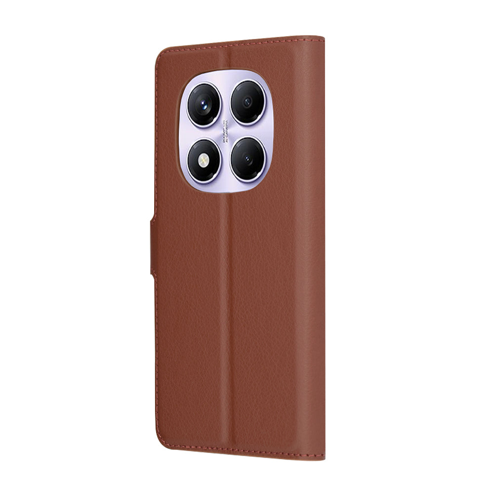 Custodia per Xiaomi Redmi Note 14 Pro 4G, Techsuit, Leather Folio, Marrone