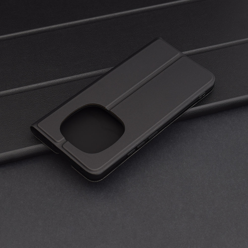Custodia per Xiaomi Redmi Note 14 Pro+ 5G, Techsuit, Magskin Book, Nera