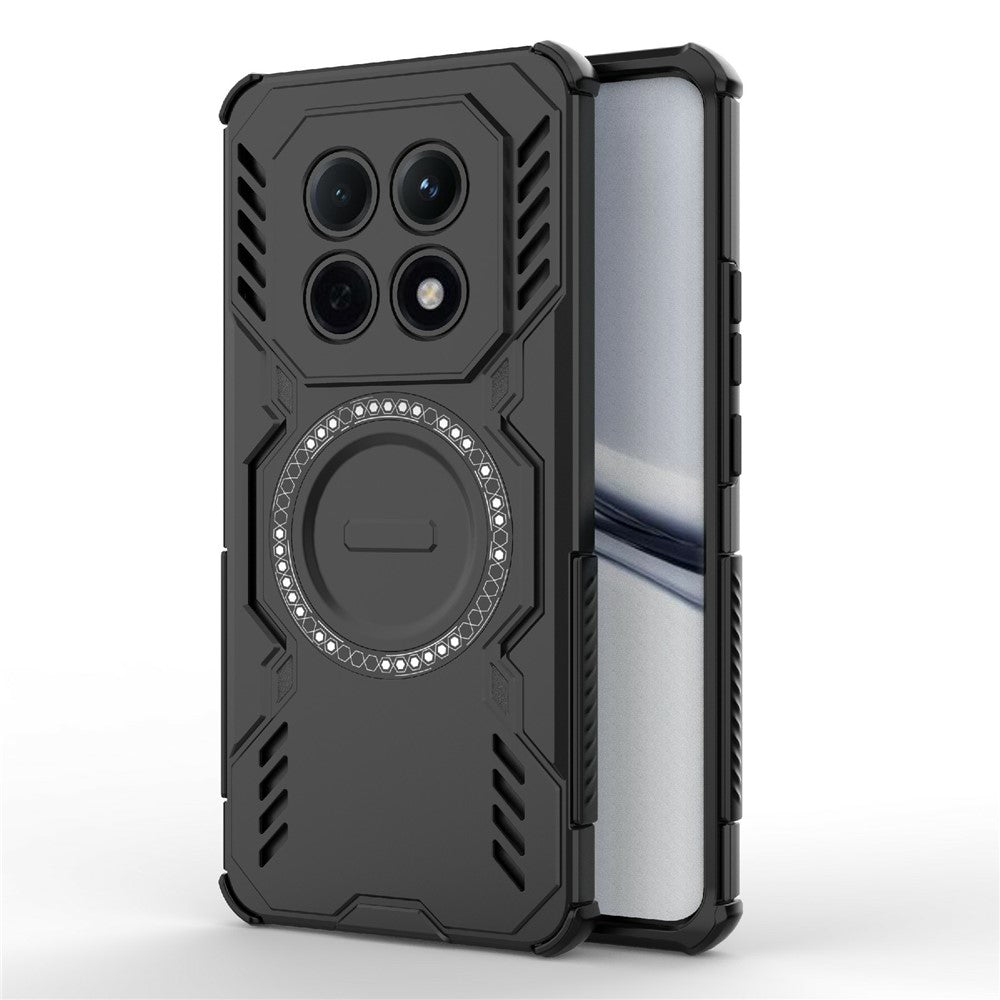 Custodia MagSafe per Xiaomi Redmi Note 15 4G, Techsuit, ArmorMag, Nera