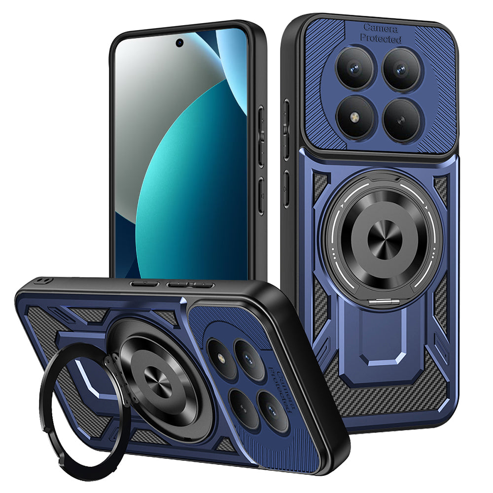 Custodia per Xiaomi Redmi Note 15 Pro 4G, Techsuit, RuggedCam, Blu