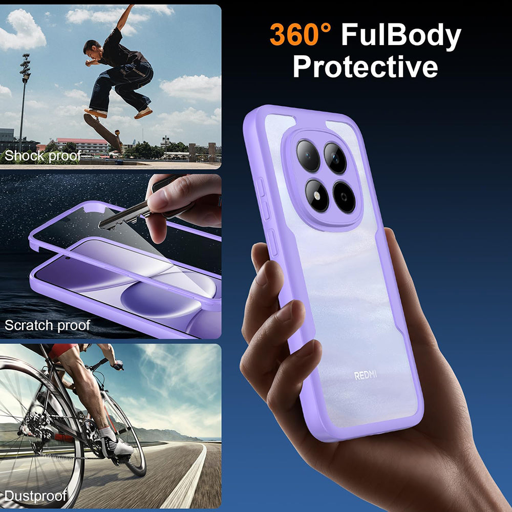 Custodia per Xiaomi Redmi Note 15 Pro 5G, Techsuit, ColorVerse 360, Rosa