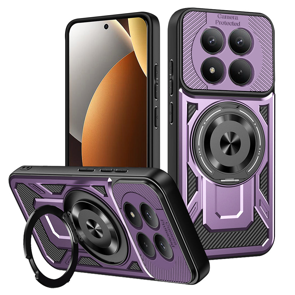 Custodia per Xiaomi Redmi Note 15 Pro 5G, Techsuit, RuggedCam, Viola