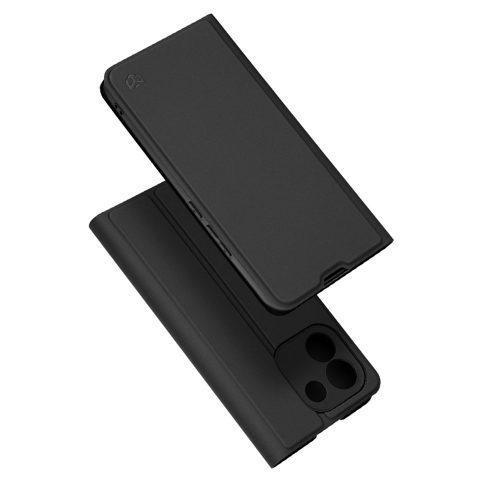 Custodia per Xiaomi Redmi Note 17 Pro Max, Techsuit, Magskin Book, Nera