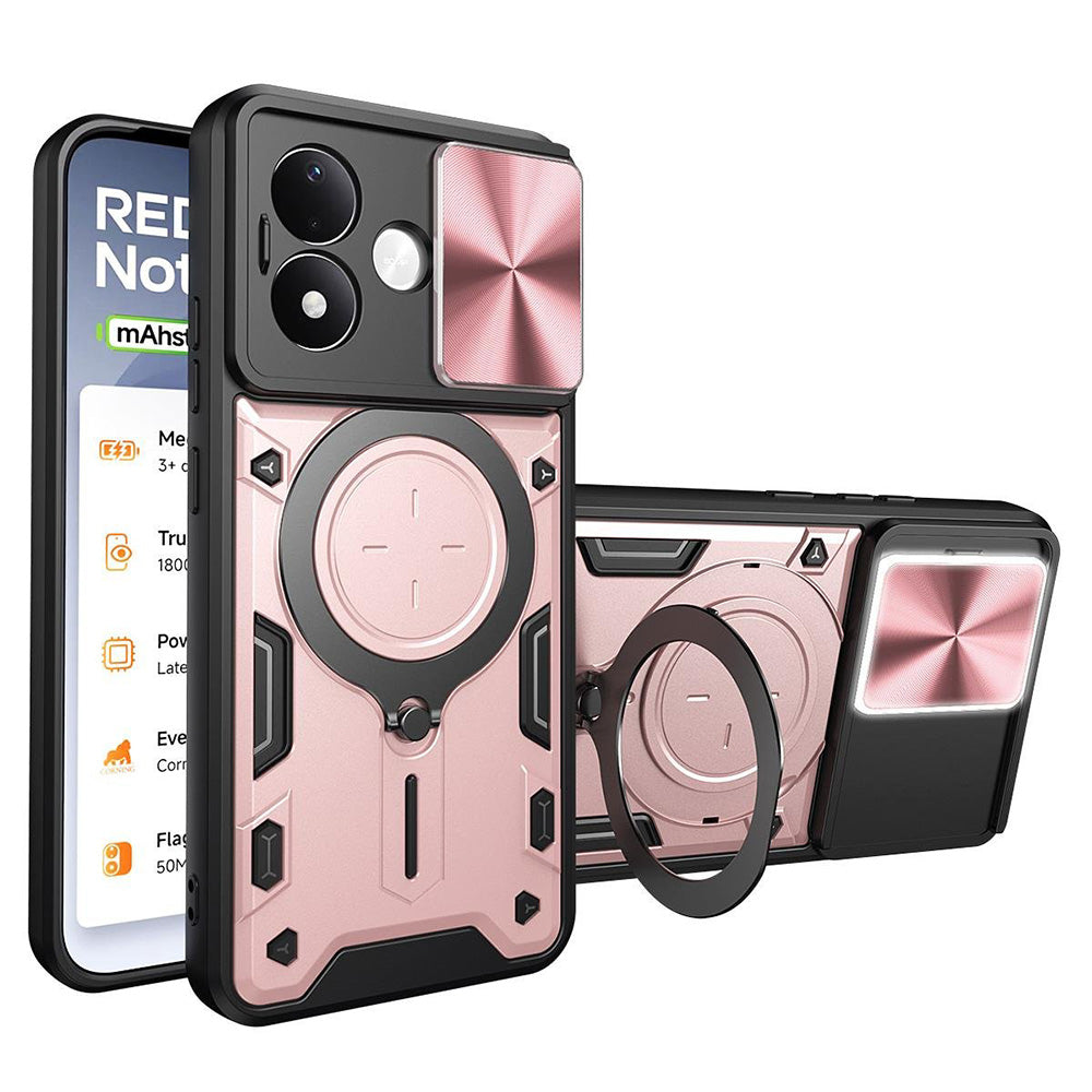 Cover per Xiaomi Redmi Note 17 Pro, Techsuit, CamGuard Pro, rosa dorato