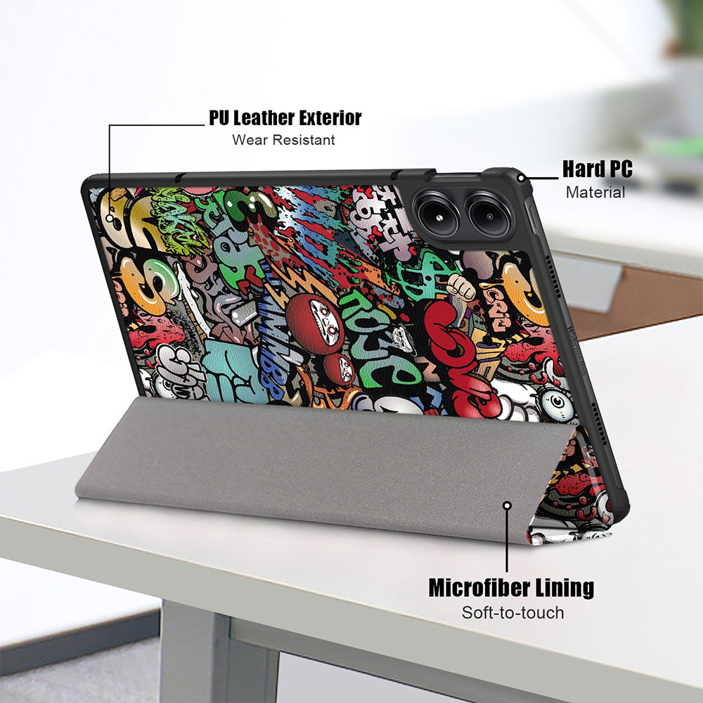 Custodia per Xiaomi Redmi Pad Pro / Pad / Pad Pro 5G, Techsuit, FoldPro Urban Vibe, Multicolore