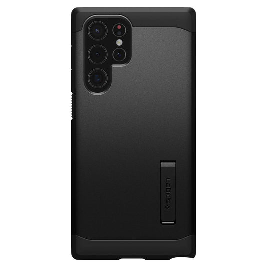 Custodia per Samsung Galaxy S22 Ultra 5G S908, Spigen, Tough Armor, Nera ACS03923