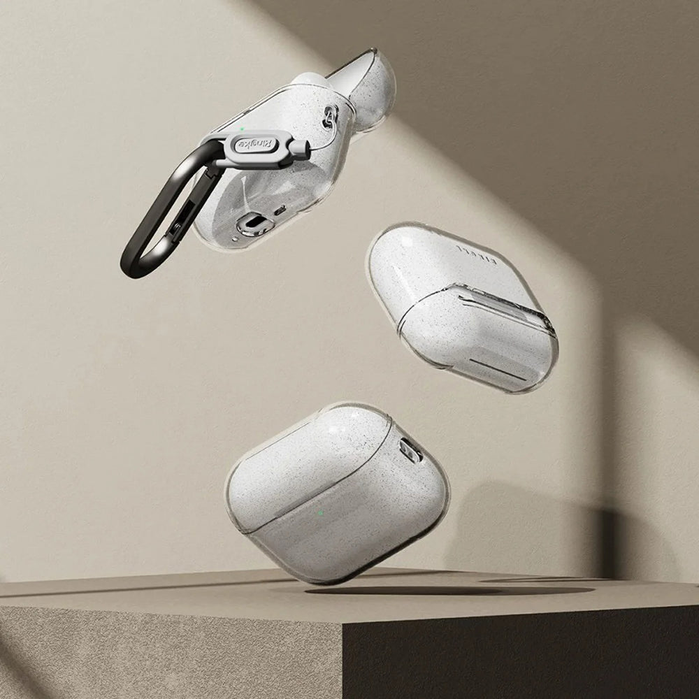 Custodia Ringke Air Glitter per Apple AirPods Pro 3, Trasparente
