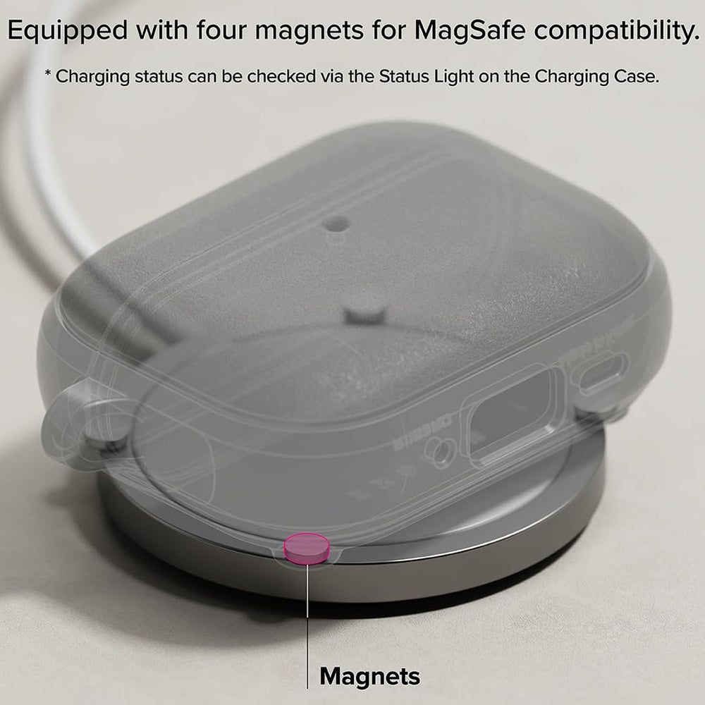 Custodia Ringke Onyx Magnetic per Apple AirPods Pro 3, Grigio