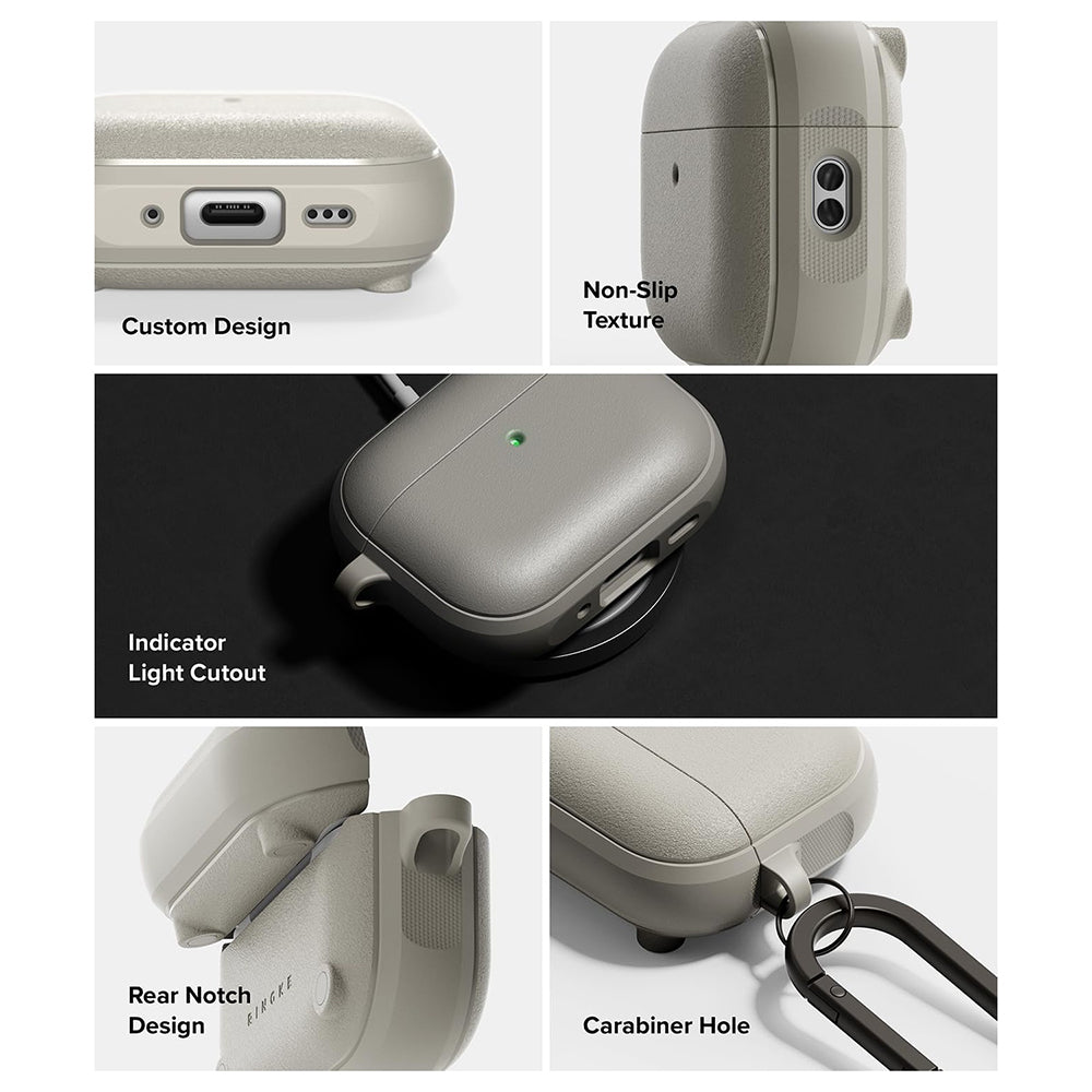 Custodia Ringke Onyx Magnetic per Apple AirPods Pro 3, Grigio