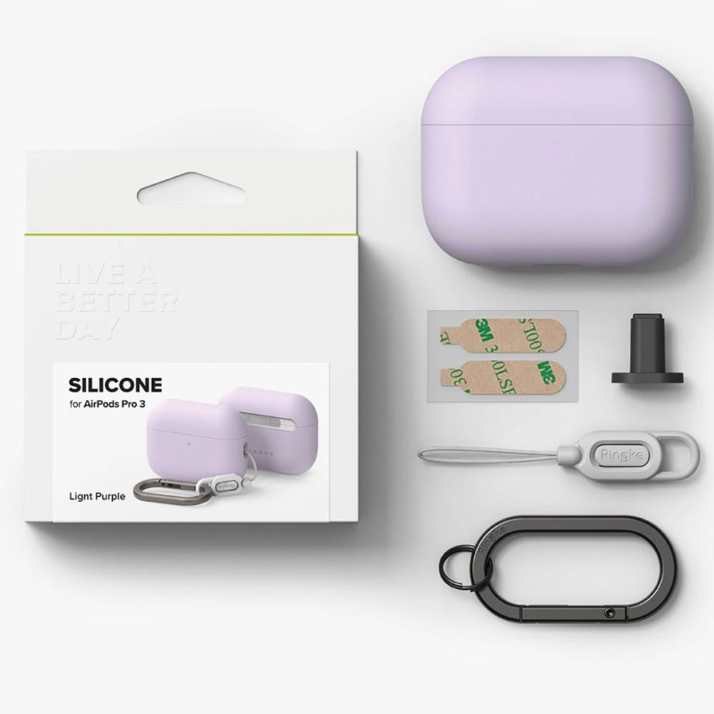 Ringke Case for Apple AirPods Pro 3, Light Purple