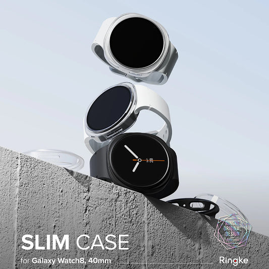 Custodia Ringke Slim per Samsung Galaxy Watch8 40mm, Set 2 pezzi, Trasparente