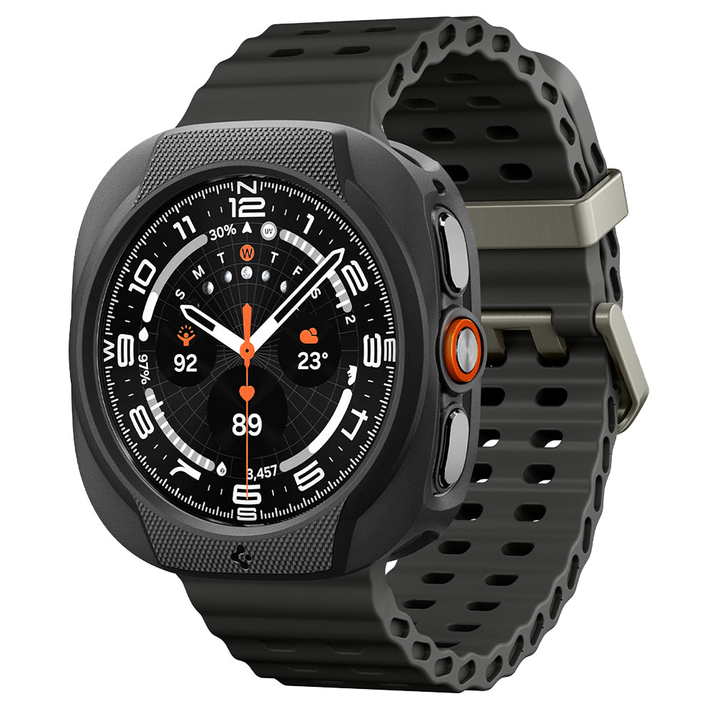 Custodia Spigen Liquid Air per Samsung Galaxy Watch Ultra2, Nero Opaco ACS11610