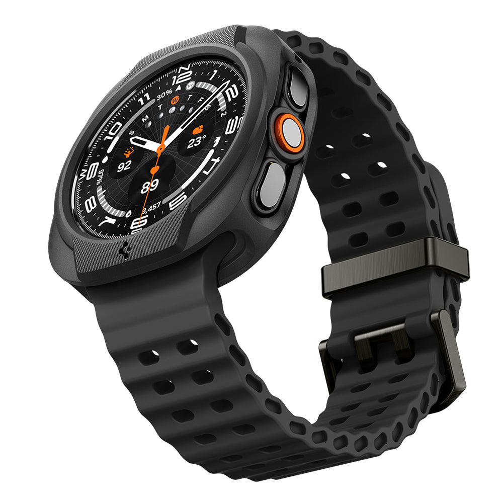 Custodia Spigen Liquid Air per Samsung Galaxy Watch Ultra2, Nero Opaco ACS11610