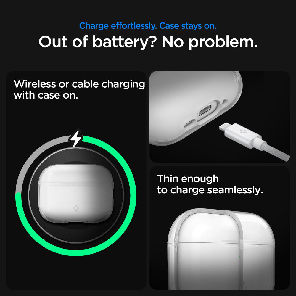 Custodia Spigen Liquid Crystal per Apple AirPods Pro 3, Trasparente ACS10019