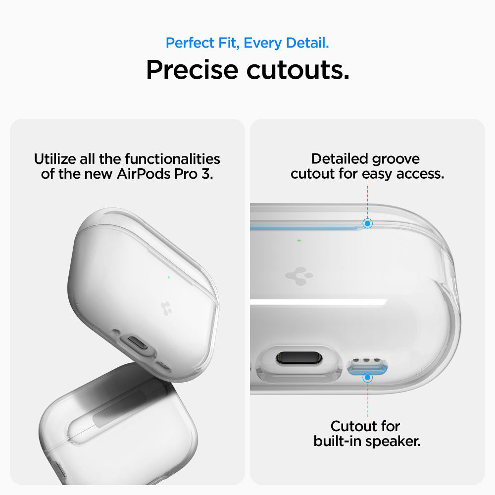Custodia Spigen Liquid Crystal per Apple AirPods Pro 3, Trasparente ACS10019