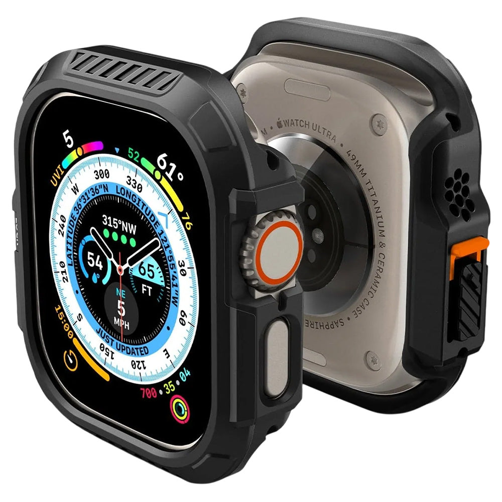 Custodia Spigen Lock Fit per Apple Watch Ultra Series, Nera Opaca ACS06208