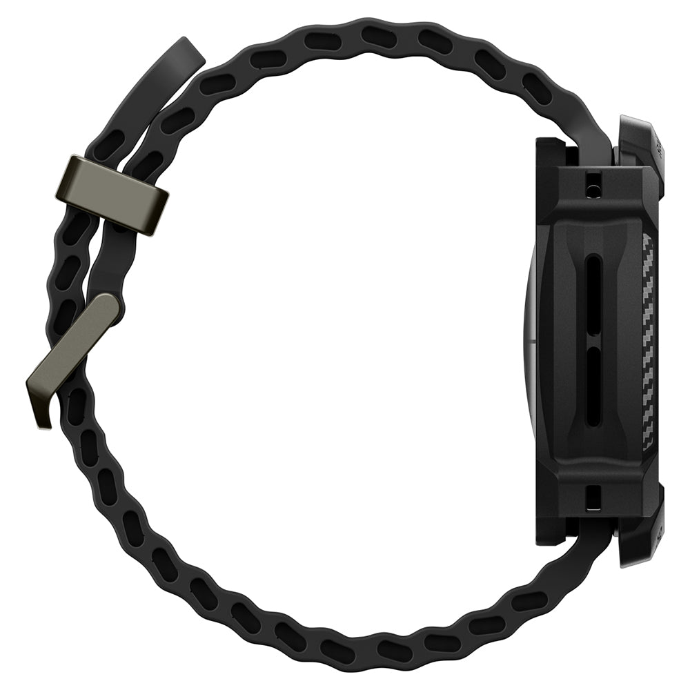 Custodia Spigen Rugged Armor per Samsung Galaxy Watch Ultra2, Nera Opaca ACS11611