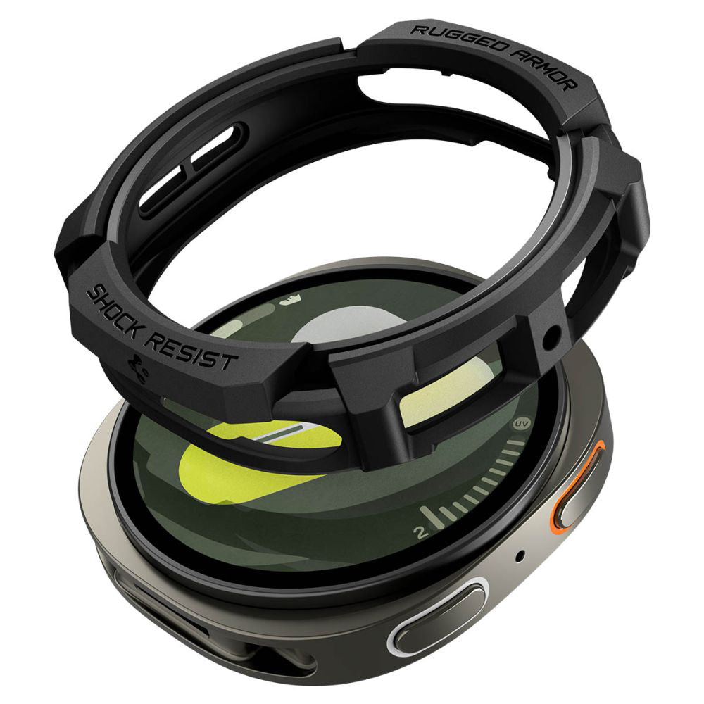 Custodia Spigen Rugged Armor per Samsung Galaxy Watch8 40mm, Nera ACS10004