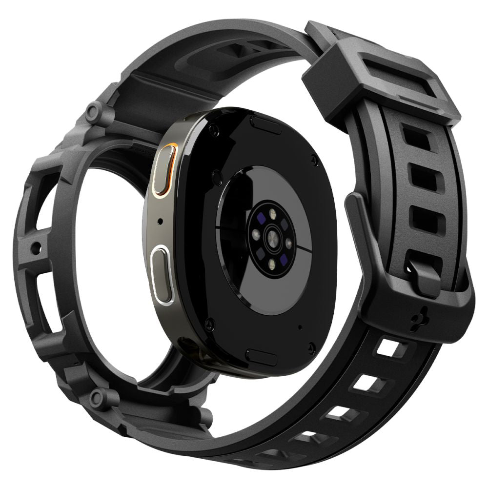 Custodia Spigen Rugged Armor Pro per Samsung Galaxy Watch8 40mm, Nera Opaca ACS10005