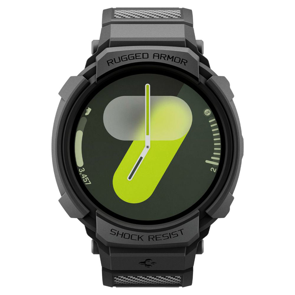 Custodia Spigen Rugged Armor Pro per Samsung Galaxy Watch8 40mm, Nera Opaca ACS10005