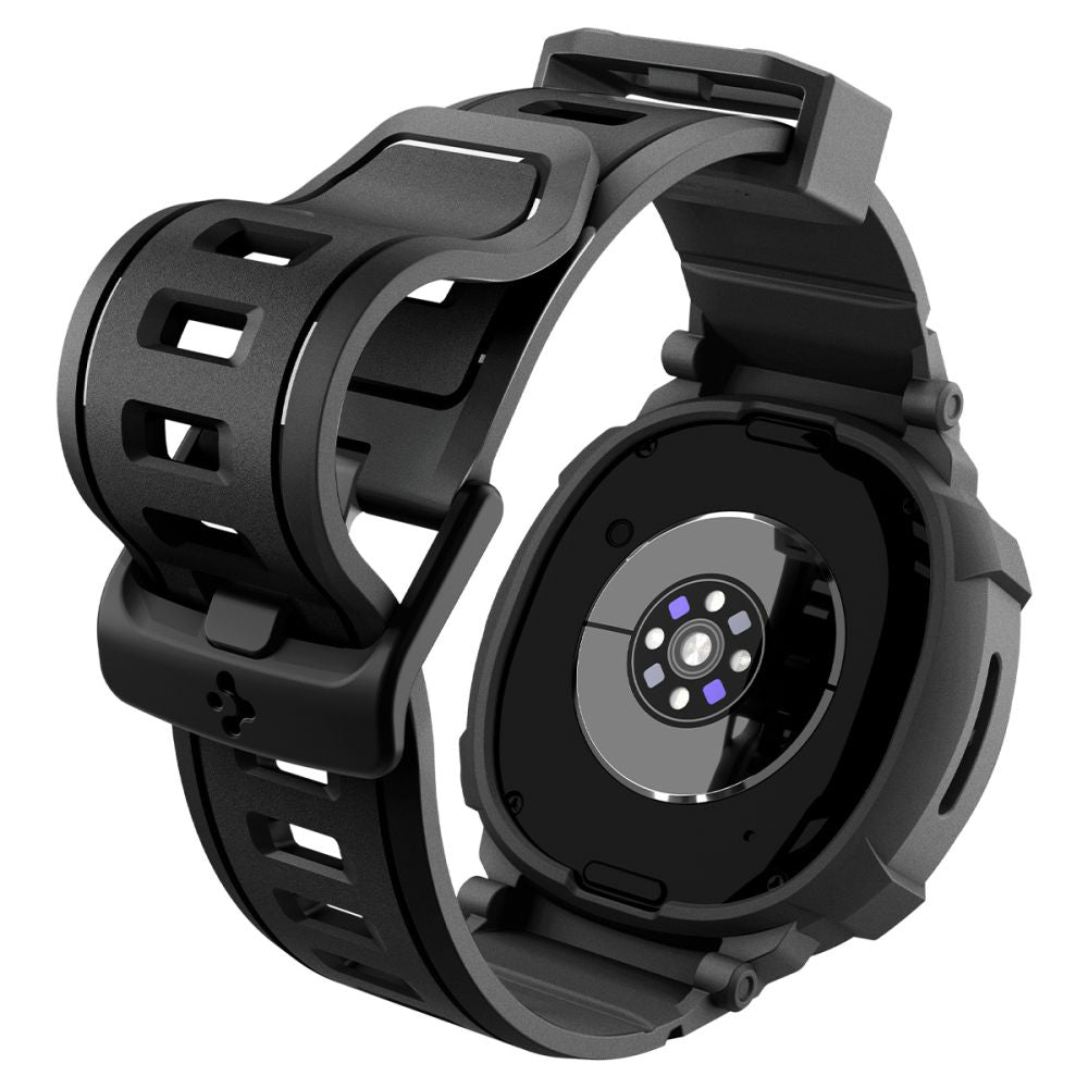 Custodia Spigen Rugged Armor Pro per Samsung Galaxy Watch8 40mm, Nera Opaca ACS10005