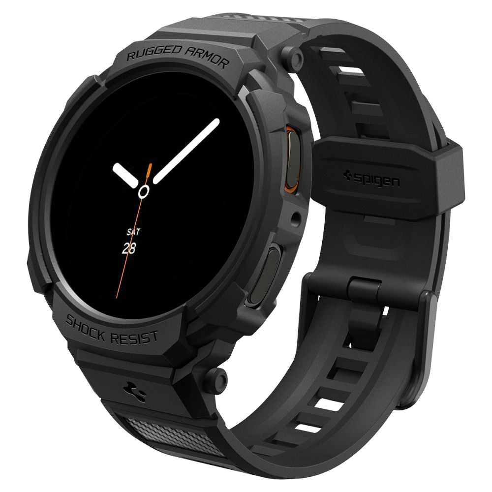 Custodia Spigen Rugged Armor Pro per Samsung Galaxy Watch8 44mm, Nera ACS10007